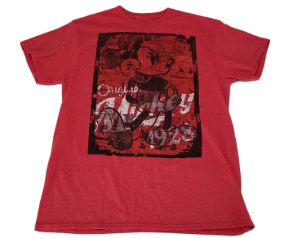 Picture of Disney Mickey Original 1928 Red Heather Adult Unisex Tee Shirt