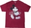 Picture of Disney Mickey Mouse Standing Adult Unisex Tee Maroon