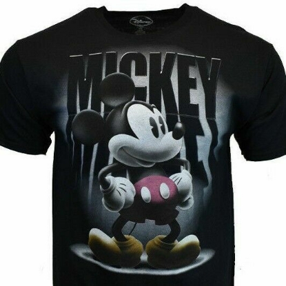 Picture of Disney Mickey Mouse Spotlight Adult Unisex Tee Black