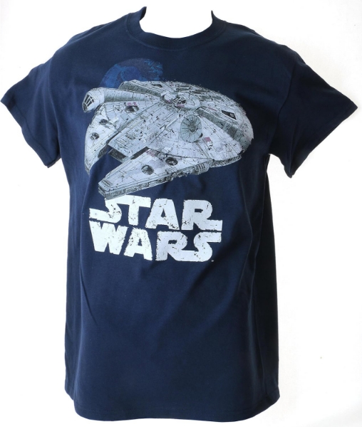 Picture of Star Wars Millenium Falcon Adult Navy Tee Shirt