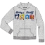 Picture of Mickey & Friends Line Up Youth Zipped Hoodie Gray