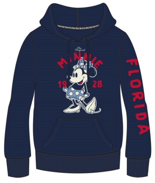 Picture of Minnie Wayback 1928 Adult Pullover Hoodie Dark Navy Florida Namedrop