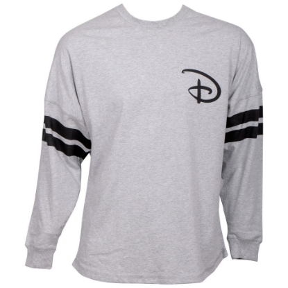 Picture of Disney Mickey Mouse Long Sleeve Jersey Mickey D Logo Gray