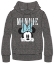 Picture of Disney Minnie With Blue Bow Adult Fleece Hoodie Gray