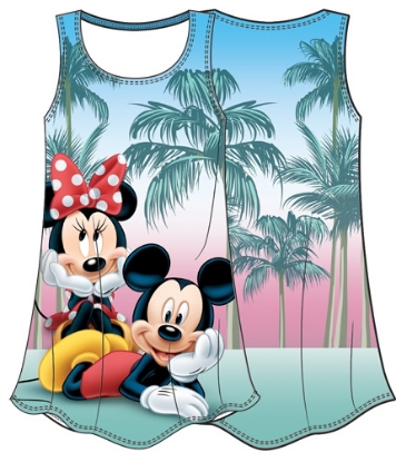 Picture of Disney Mickey and Minnie Palm Trees Beach Sublimated Youth Dress