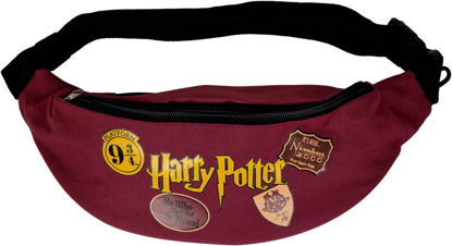 Picture of Disney Harry Potter Logo Collage Fanny Pack Red Belly Bag