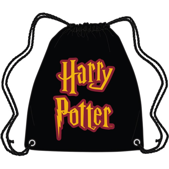 Picture of Disney Harry Potter Logo Drawstring Tote Bag Black