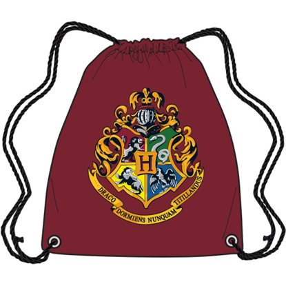 Picture of Disney Harry Potter Howarts Crest  Drawstring Tote Bag Red