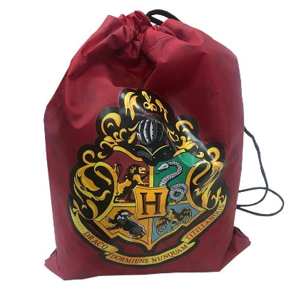 Picture of Disney Harry Potter Howarts Crest  Drawstring Tote Bag Red
