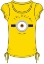 Picture of Disney Minions Fun Side Youth Girls Tie Tee Yellow
