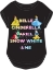 Picture of Disney Princess Crew Cuff Sleeve Youth Girls Fashion Top Black