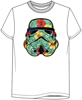 Picture of Star Wars Storm Trooper Floral Adult Tee White