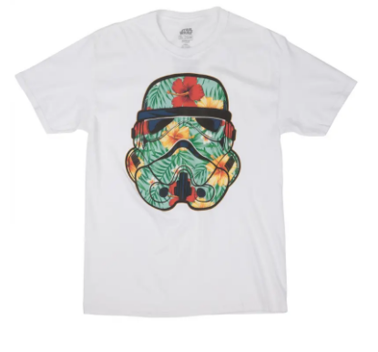 Picture of Star Wars Storm Trooper Floral Adult Tee White