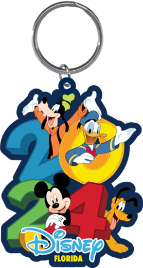 Picture of Disney Mickey And Friend 2024 Hangout Laser Cut Keychain Florida Namedrop