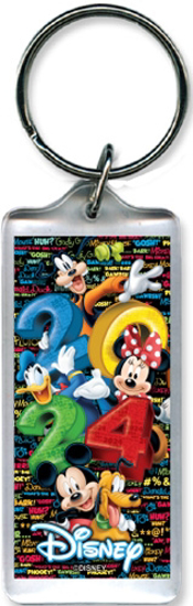 Picture of Disney Mickey And Gang Stack 2024 Lucite Keychain