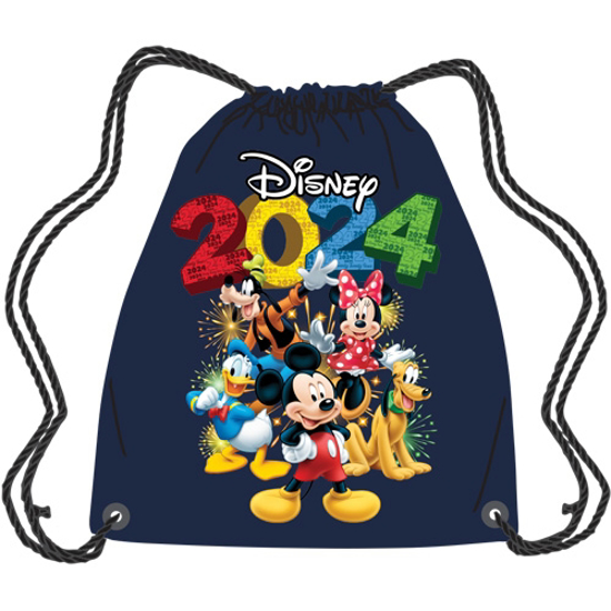 Picture of Disney Mickey And Friends Fun 2024 String Tote Bag Navy Blue