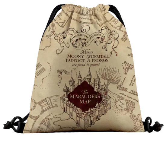 Picture of Harry Potter Marauders Map String Tote Bag