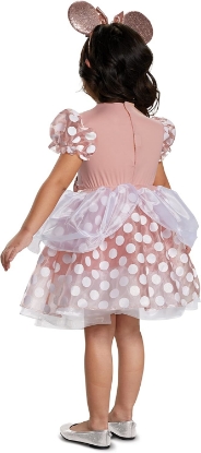 Picture of Rose Gold Minnie Mouse Classic Toddler Girl Costume 3T-4T