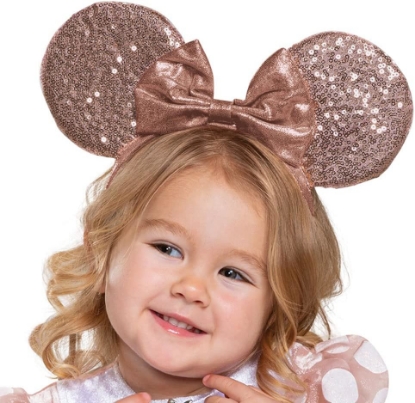 Picture of Rose Gold Minnie Mouse Classic Toddler Girl Costume 3T-4T