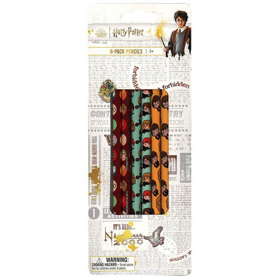 Picture of Harry Potter 6 Pack Pencil On Blister With Erasers
