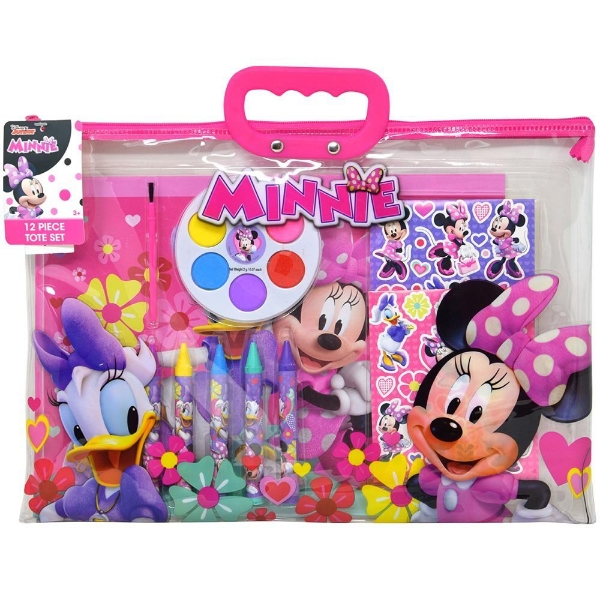 Picture of Disney Minnie And Daisy 12 Pcs Stationery in Zipper Tote Set