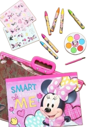 Picture of Disney Minnie And Daisy 12 Pcs Stationery in Zipper Tote Set