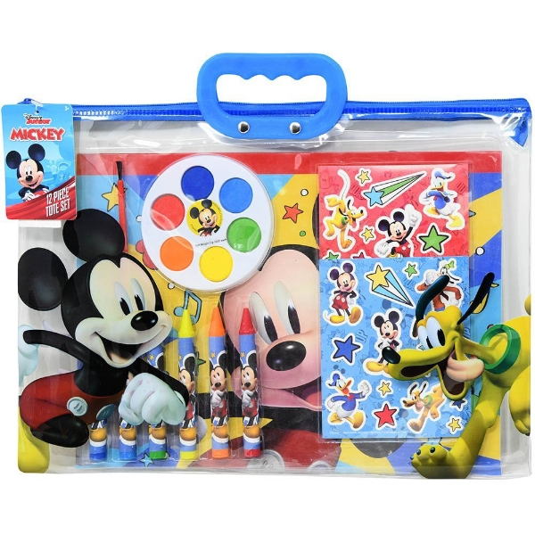 Picture of Disney Mickey Art Activity Stationery Gift Set in Zipper Tote Bag