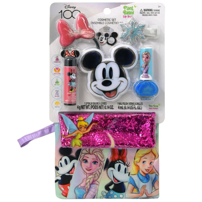 Picture of Disney's 100th Cosmetics on Card with Mini Bag