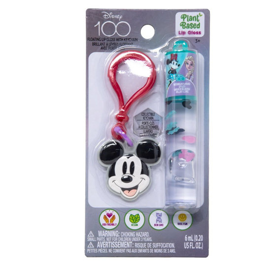 Picture of Disney 100th Lip Gloss With Mickey Mouse Key Chain On A Card