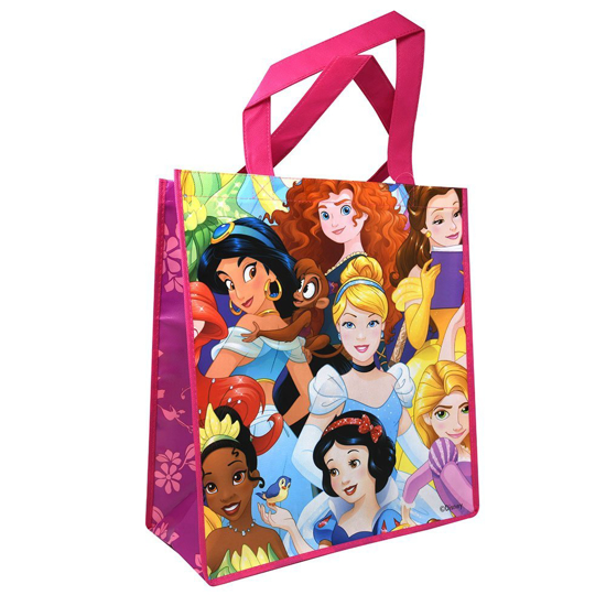 Picture of Disney Princesses Reusable Pink Tote Bag 14"x15" Grocery Size
