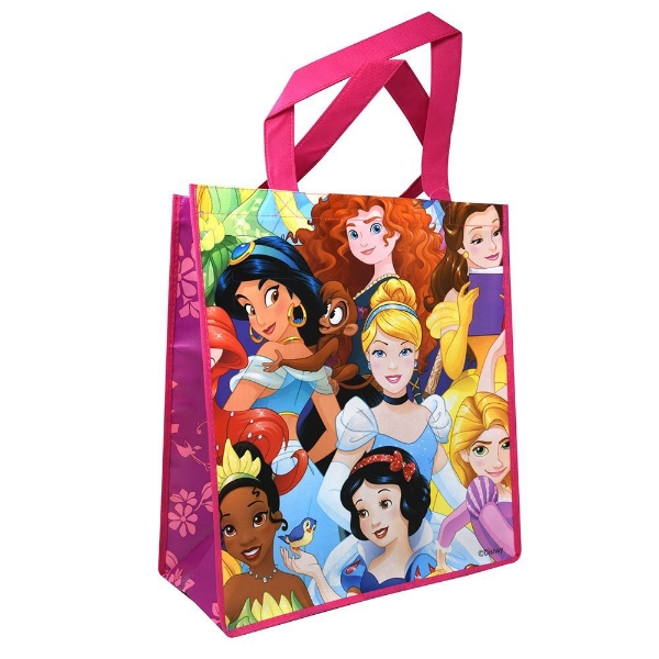 Picture of Disney Princesses Reusable Pink Tote Bag 14"x15" Grocery Size