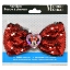 Picture of Disney Minnie Sequin Hair Bow on Card Red