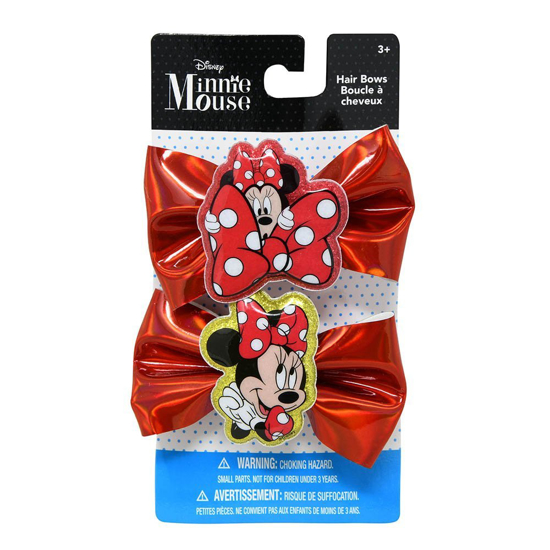 Picture of Disney Minnie Mouse Hair Bow Clips 2 Pack Red