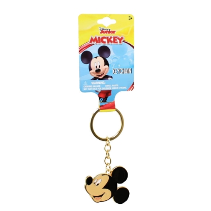 Picture of Mickey Head Metal Keychain on Header Card in Display