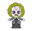Picture of Beetlejuice Sitting on Tombstone 3D Foam Magnet