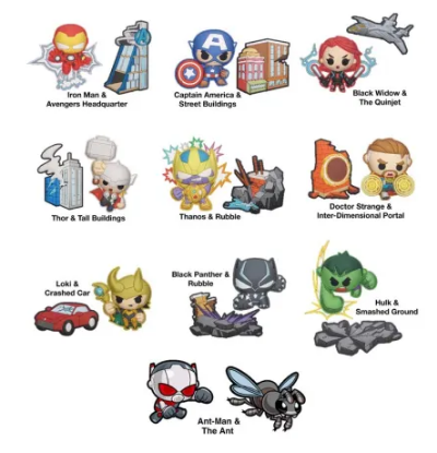 Picture of Marvel Diorama 3D Foam Magnet 2 Pcs Set