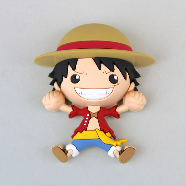Picture of One Piece Luffy Jumping 3D Foam Magnet