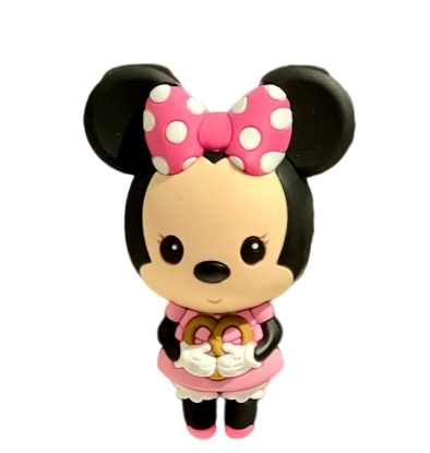 Picture of Disney  Minnie Eating a Pretzel 3D Foam Magnet