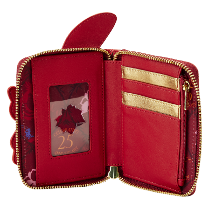 Picture of Loungefly Disney Mulan 25th Anniversary Mushu Glitter Cosplay Zip Around Wallet