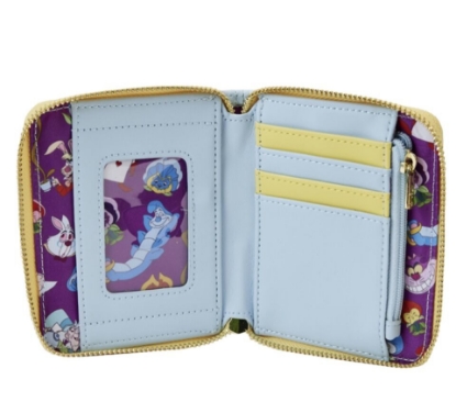 Picture of Loungefly Disney Alice in Wonderland Cameo Frame Zip Around Wallet