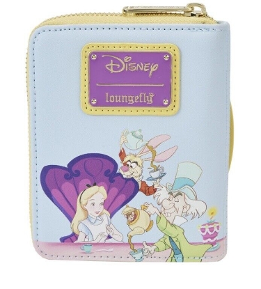 Picture of Loungefly Disney Alice in Wonderland Cameo Frame Zip Around Wallet