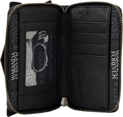 Picture of Loungefly Marvel Black Panther Wakanda Forever Zip Around Wallet