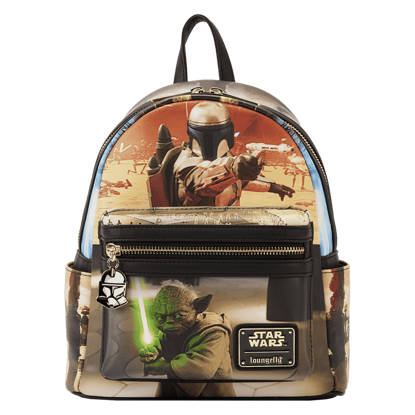 Picture of Loungefly Star Wars Episode II Attack of the Clones Scene Double Strap Mini Backpack