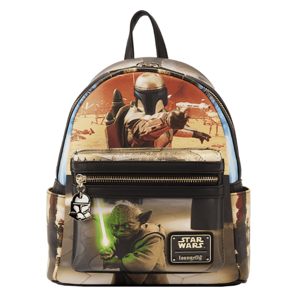 Picture of Loungefly Star Wars Episode II Attack of the Clones Scene Double Strap Mini Backpack
