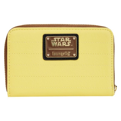 Picture of Loungefly Star Wars Luke Skywalker Medal Ceremony Zip Around Wallet Yellow LACC Exclusive