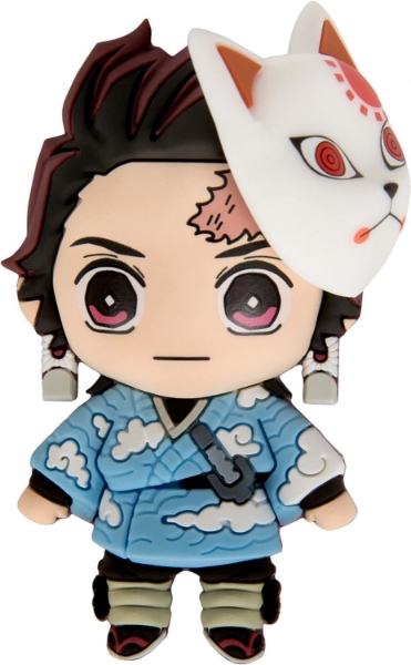 Picture of Demon Slayer Tanjiro Kamado with Mask Figure 3D Foam Magnet