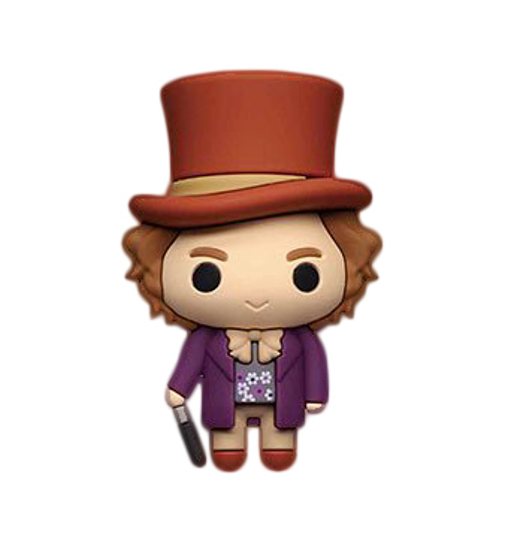 Picture of Willy Wonka 3D Foam Magnet