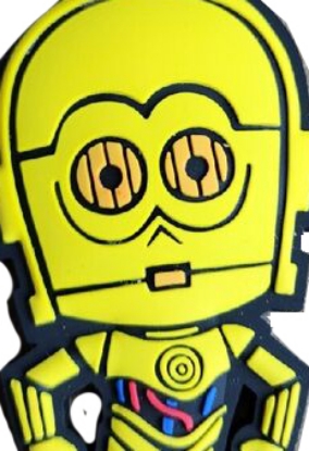 Picture of Star Wars C-3PO Soft Touch PVC Bag Clip