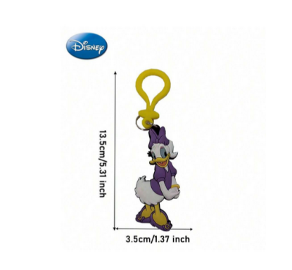 Picture of Disney Daisy Duck Pose Purple Soft Touch PVC Bag Clip