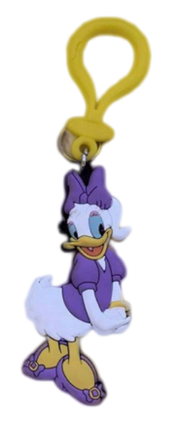 Picture of Disney Daisy Duck Pose Purple Soft Touch PVC Bag Clip